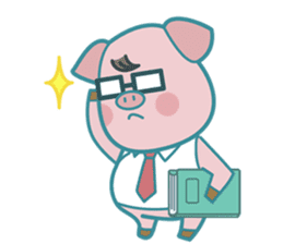 Poggy the 3 Big Pigs (English Sticker) sticker #4224272