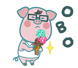 Poggy the 3 Big Pigs (English Sticker) sticker #4224273