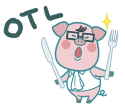 Poggy the 3 Big Pigs (English Sticker) sticker #4224274