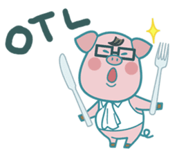 Poggy the 3 Big Pigs (English Sticker) sticker #4224274