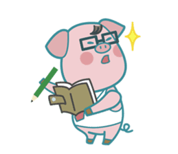 Poggy the 3 Big Pigs (English Sticker) sticker #4224275