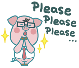 Poggy the 3 Big Pigs (English Sticker) sticker #4224276