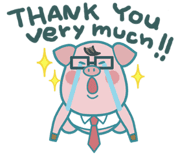 Poggy the 3 Big Pigs (English Sticker) sticker #4224278