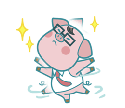 Poggy the 3 Big Pigs (English Sticker) sticker #4224279