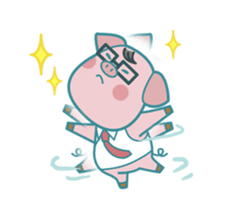 Poggy the 3 Big Pigs (English Sticker) sticker #4224279