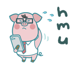 Poggy the 3 Big Pigs (English Sticker) sticker #4224280