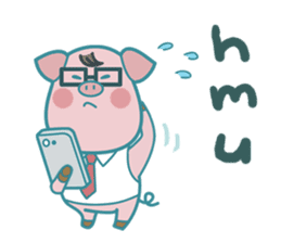 Poggy the 3 Big Pigs (English Sticker) sticker #4224280