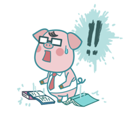 Poggy the 3 Big Pigs (English Sticker) sticker #4224281