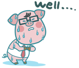 Poggy the 3 Big Pigs (English Sticker) sticker #4224282