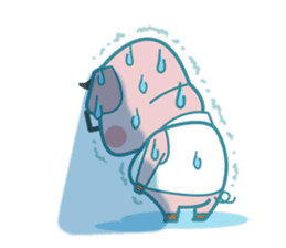 Poggy the 3 Big Pigs (English Sticker) sticker #4224283