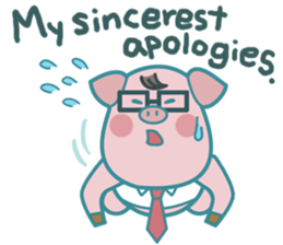 Poggy the 3 Big Pigs (English Sticker) sticker #4224285