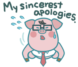 Poggy the 3 Big Pigs (English Sticker) sticker #4224285