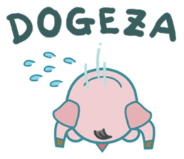 Poggy the 3 Big Pigs (English Sticker) sticker #4224286