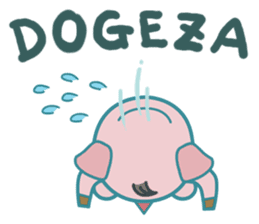 Poggy the 3 Big Pigs (English Sticker) sticker #4224286