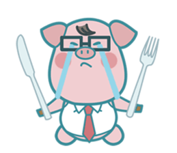 Poggy the 3 Big Pigs (English Sticker) sticker #4224287