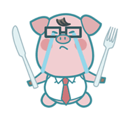 Poggy the 3 Big Pigs (English Sticker) sticker #4224287