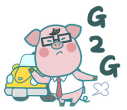 Poggy the 3 Big Pigs (English Sticker) sticker #4224289