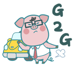 Poggy the 3 Big Pigs (English Sticker) sticker #4224289