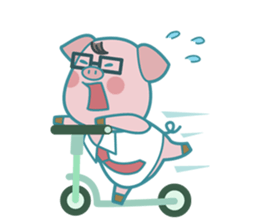 Poggy the 3 Big Pigs (English Sticker) sticker #4224290