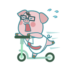 Poggy the 3 Big Pigs (English Sticker) sticker #4224290