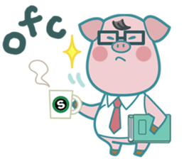Poggy the 3 Big Pigs (English Sticker) sticker #4224293