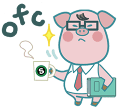 Poggy the 3 Big Pigs (English Sticker) sticker #4224293