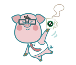 Poggy the 3 Big Pigs (English Sticker) sticker #4224297