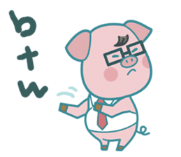 Poggy the 3 Big Pigs (English Sticker) sticker #4224298