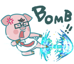 Poggy the 3 Big Pigs (English Sticker) sticker #4224299