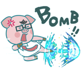 Poggy the 3 Big Pigs (English Sticker) sticker #4224299