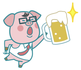 Poggy the 3 Big Pigs (English Sticker) sticker #4224301