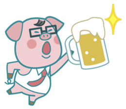 Poggy the 3 Big Pigs (English Sticker) sticker #4224301