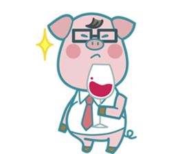 Poggy the 3 Big Pigs (English Sticker) sticker #4224302