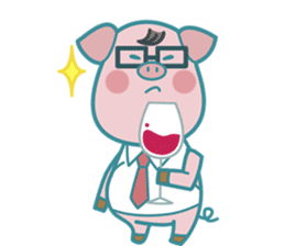 Poggy the 3 Big Pigs (English Sticker) sticker #4224302