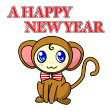 A happy new year of the monkey sticker #4224584