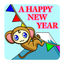 A happy new year of the monkey sticker #4224585