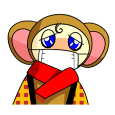 A happy new year of the monkey sticker #4224620