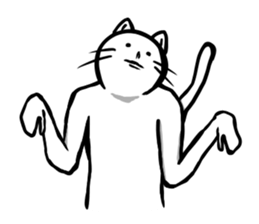 White cat NEKOTA2. sticker #4224901