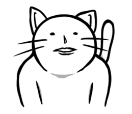 White cat NEKOTA2. sticker #4224902