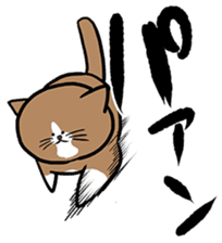 Tsuyoshi Kounoike and his cat Ponta sticker #4225909
