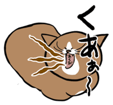Tsuyoshi Kounoike and his cat Ponta sticker #4225912