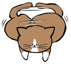 Tsuyoshi Kounoike and his cat Ponta sticker #4225916