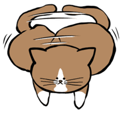 Tsuyoshi Kounoike and his cat Ponta sticker #4225916