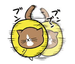 Tsuyoshi Kounoike and his cat Ponta sticker #4225919