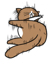 Tsuyoshi Kounoike and his cat Ponta sticker #4225937