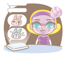 Glamorous Eyelashes Fairy Dia Stickers. sticker #4226150