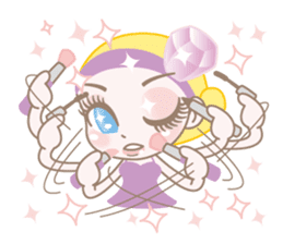 Glamorous Eyelashes Fairy Dia Stickers. sticker #4226162