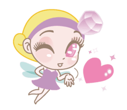 Glamorous Eyelashes Fairy Dia Stickers. sticker #4226164