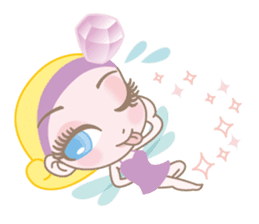 Glamorous Eyelashes Fairy Dia Stickers. sticker #4226178