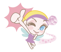Glamorous Eyelashes Fairy Dia Stickers. sticker #4226179